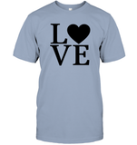 Love Letters With Heart Valentine's Day Unisex Short Sleeve Classic Tee