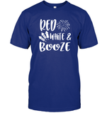 Red White And Booze 4th Of July Shirt Unisex Short Sleeve Classic Tee