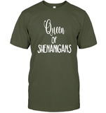 Queen of Shenanigans St Patrick's Day Shirt Unisex Short Sleeve Classic Tee