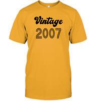 2007 Retro Vintage Birth Year Blast Unisex Short Sleeve Classic Tee