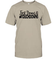 First Downs & Touchdowns Shirt - Score Big in Style! Unisex Short Sleeve Classic Tee