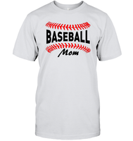 Baseball Mom Shirt, Long Sleeve, Hoodie, and Sweatshirt With Baseball Stripes