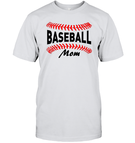 Baseball Mom Shirt, Long Sleeve, Hoodie, and Sweatshirt With Baseball Stripes