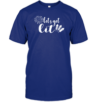 Let's Get Lit 4th Of July Shirt Unisex Short Sleeve Classic Tee