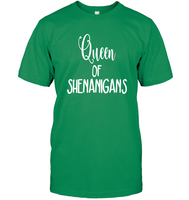 Queen of Shenanigans St Patrick's Day Shirt Unisex Short Sleeve Classic Tee