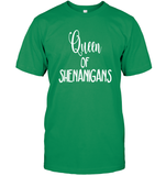 Queen of Shenanigans St Patrick's Day Shirt Unisex Short Sleeve Classic Tee