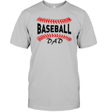 Baseball Dad Shirt, Long Sleeve, Hoodie, and Sweatshirt With Baseball Stripes