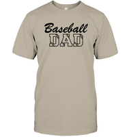Baseball Dad Shirt Unisex Short Sleeve Classic Tee With Baseball Stripes