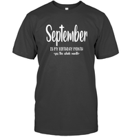 September Birthday Month Unisex Short Sleeve Classic Tee