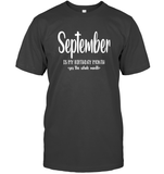 September Birthday Month Unisex Short Sleeve Classic Tee