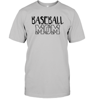 Baseball Mom Shirt Unisex Short Sleeve Classic Tee With Baseball Stripes
