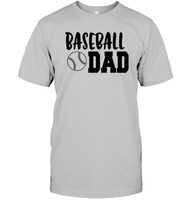 Baseball Dad Shirt Unisex Short Sleeve Classic Tee With Baseball