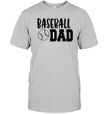 Baseball Dad Shirt Unisex Short Sleeve Classic Tee With Baseball