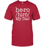 Defintion Hero My Dad Family Shirt Unisex Short Sleeve Classic Tee