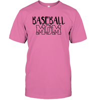 Baseball Mom Shirt Unisex Short Sleeve Classic Tee With Baseball Stripes