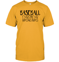 Baseball Mom Shirt Unisex Short Sleeve Classic Tee With Baseball Stripes