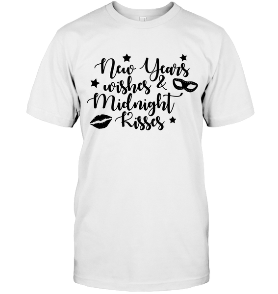 New Years Wishes & Midnight Kisses New Yesrs Eve Shirt For Women