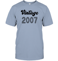 2007 Retro Vintage Birth Year Blast Unisex Short Sleeve Classic Tee