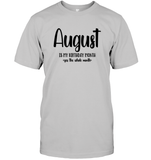 August Birthday Month Unisex Short Sleeve Classic Tee