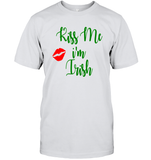 Kiss Me, I'm Irish St Patrick's Day Shirt Unisex Short Sleeve Classic Tee