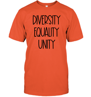 Diversity Equality Unity Shirt Unisex Short Sleeve Classic Tee
