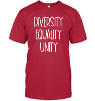 Diversity Equality Unity Shirt Unisex Short Sleeve Classic Tee