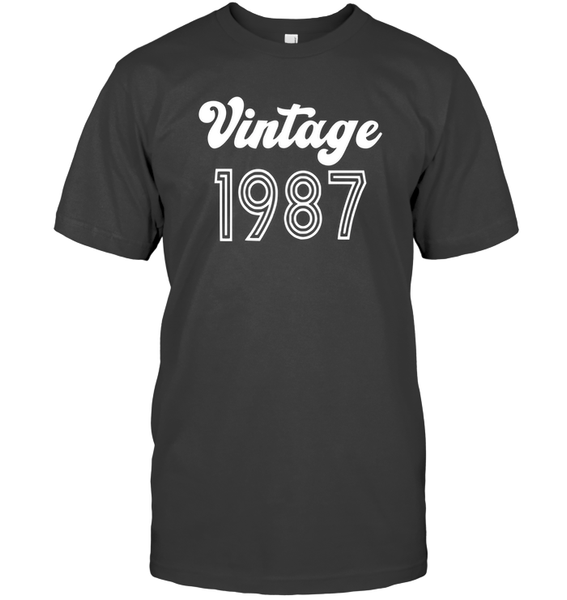 1987 Retro Vintage Birth Year Blast Unisex Short Sleeve Classic Tee