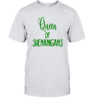 Queen of Shenanigans St Patrick's Day Shirt Unisex Short Sleeve Classic Tee
