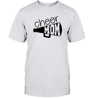 Cheer Mom With Megaphone Unisex Short Sleeve Classic Tee