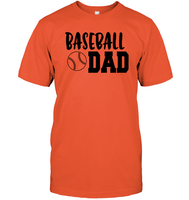 Baseball Dad Shirt Unisex Short Sleeve Classic Tee With Baseball