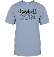 Baseball Mom Shirt Unisex Short Sleeve Classic Tee With Baseball Stripes