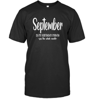 September Birthday Month Unisex Short Sleeve Classic Tee