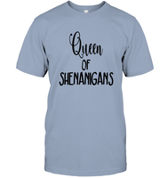 Queen of Shenanigans St Patrick's Day Shirt Unisex Short Sleeve Classic Tee