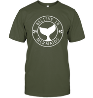 Believe In Mermaids Shirt Unisex Short Sleeve Classic Tee