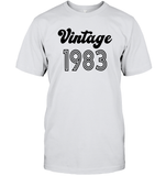 1983 Retro Vintage Birth Year Blast Unisex Short Sleeve Classic Tee