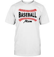 Baseball Mom Shirt, Long Sleeve, Hoodie, and Sweatshirt With Baseball Stripes