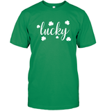 Lucky St Patrick's Day Shirt Unisex Short Sleeve Classic Tee