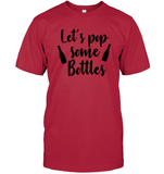Let's Pop Some Bottles Bachelorette Unisex Short Sleeve Classic Tee For Women