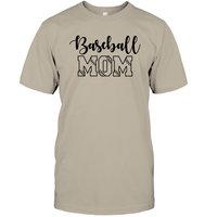 Baseball Mom Shirt Unisex Short Sleeve Classic Tee With Baseball Stripes