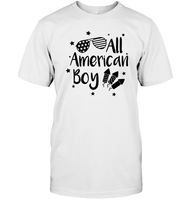 All American Boy 4th Of July Shirt Unisex Short Sleeve Classic Tee