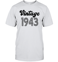 1943 Retro Vintage Birth Year Blast Unisex Short Sleeve Classic Tee