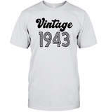 1943 Retro Vintage Birth Year Blast Unisex Short Sleeve Classic Tee