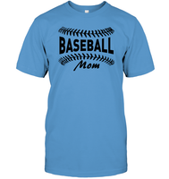 Baseball Mom Shirt Unisex Short Sleeve Classic Tee With Baseball Stripes