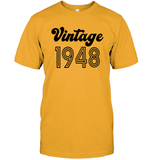 1948 Retro Vintage Birth Year Blast Unisex Short Sleeve Classic Tee