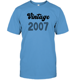 2007 Retro Vintage Birth Year Blast Unisex Short Sleeve Classic Tee