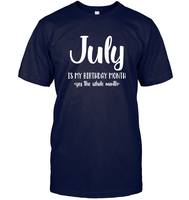 July Birthday Month Unisex Short Sleeve Classic Tee