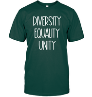 Diversity Equality Unity Shirt Unisex Short Sleeve Classic Tee