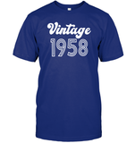1958 Retro Vintage Birth Year Blast Unisex Short Sleeve Classic Tee