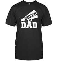 Cheer Dad With Megaphone Unisex Short Sleeve Classic Tee