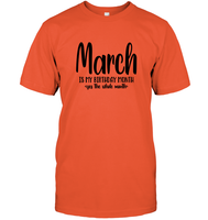 March Birthday Month Unisex Short Sleeve Classic Tee